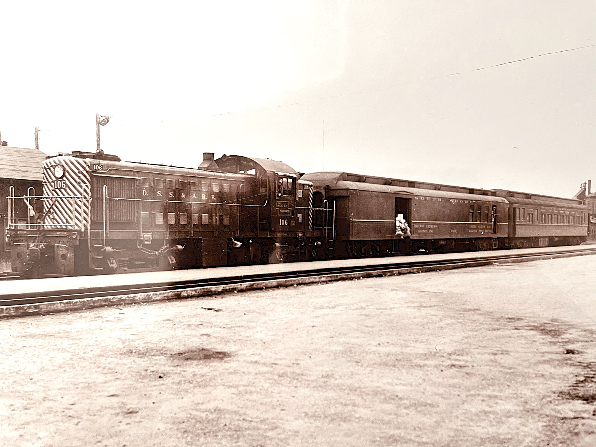 DSS&A Passenger Train at St. Ignace